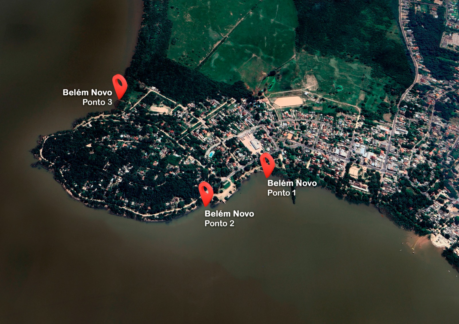 Todos os pontos monitorados no bairro Belém Novo estão próprios para banho