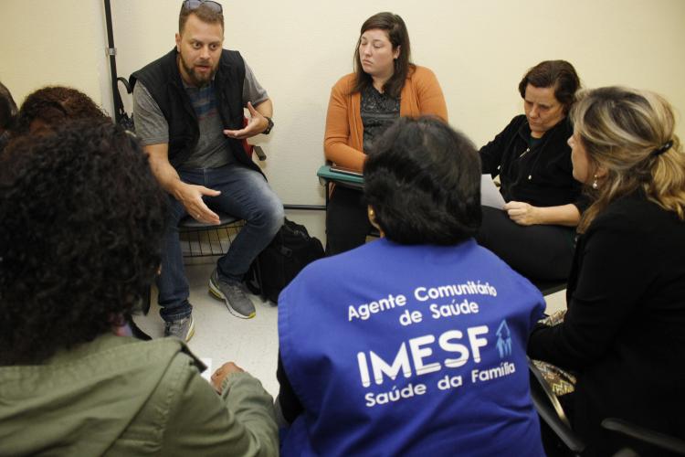 SMS, através do Imesf e APS, promove a 2º etapa presencial do curso introdutório para Agentes Comunitários de Saúde da GD Centro. Local: Aud. CS Santa Marta.