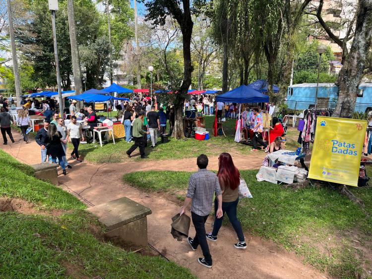 Espaço, localizado no bairro Moinhos de Vento, funciona todos os dias e tem entrada franca