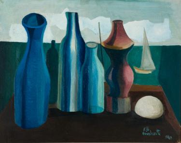 DI CAVALCANTI - “Figuras” - 1967 - óleo sobre tela Cultura