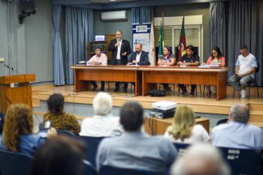 Discursa o vice-prefeito, Gustavo Paim. RELAÇÕES INSTITUCIONAIS