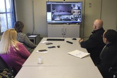 Vigilância cede estrutura para videoconferência de simpósio
