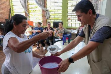 17 mulheres do bairro Mário Quintana participaram da oficina de conscientização  ambiental      ção ambiental 