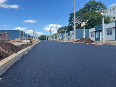 asfalto no loteamento da rua Pedro Boticário