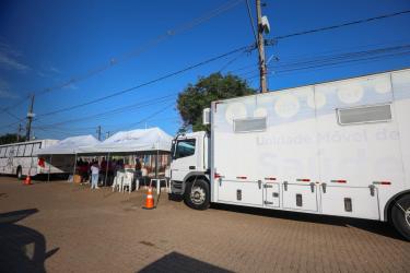 Ação simbólica marca início da vacinação contra a gripe em Porto Alegre