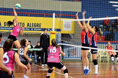 Neste domingo, 26, a partir das 8h30, no Ginásio Tesourinha, inicia-se a disputa da Série A feminina do Campeonato Porto Alegre de Vôlei. Disputam o tÃtulo sete equipes divididas em duas chaves. Serão realizados nove partidas