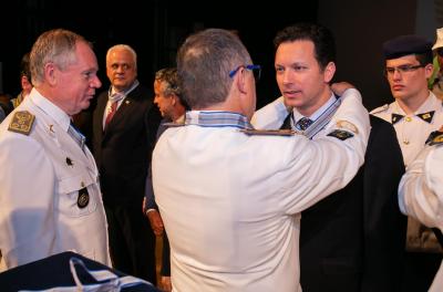 O prefeito Nelson Marchezan Júnior recebeu, na tarde desta segunda-feira, 10, a medalha de condecoração dos 100 anos de criação do Tribunal de Justiça Militar do Rio Grande do Sul (TJM-RS).