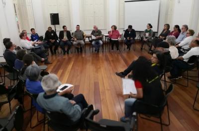 O encontro contou com a participação da Guarda Municipal e de moradores dos bairros Centro Histórico