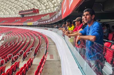Acolhidos da Fasc visitam o Estádio Beira-Rio