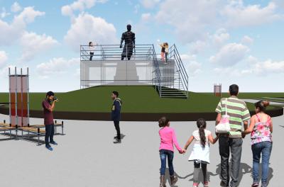 Laçador terá andaime