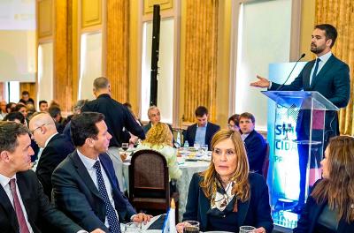 Marchezan acompanha palestra de Eduardo Leite na Federasul