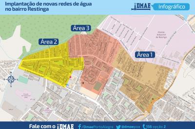 Dmae trabalha no bairro Restinga para normalizar abastecimento