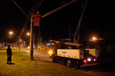 SMSUrb faz manutenção em 266 pontos de iluminação nesta quinta