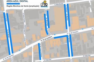 Área Azul amplia vagas no bairro Moinhos de Vento