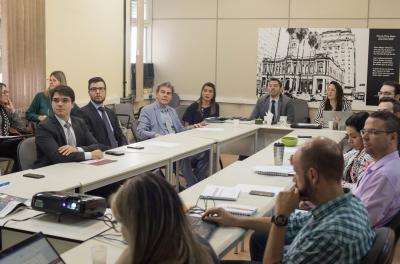 Comitê gestor de despesas de pessoal recebe desembargador do TRT