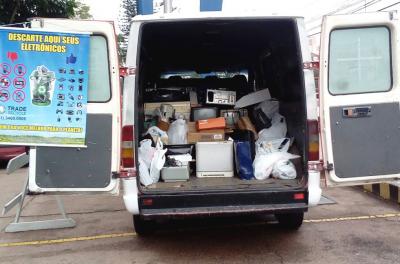 Coleta Itinerante recolhe 1,44 tonelada de eletrônicos neste ano
