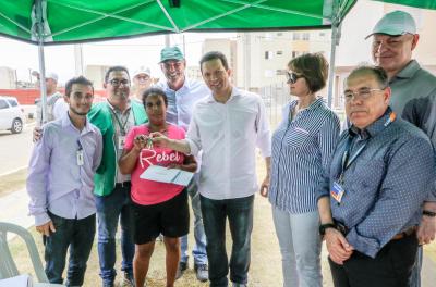Prefeito visita novos moradores do Loteamento Irmãos Maristas