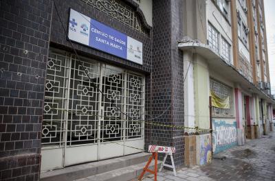 Centro de Saúde Santa Marta recebe recuperação geral da fachada
