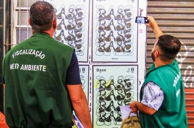 Fiscalização recolhe 681 materiais de divulgação em janeiro