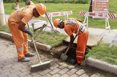 Prefeitura divulga serviços de limpeza de redes pluviais