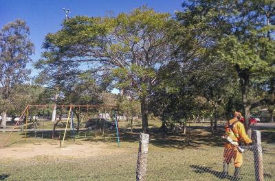 Equipes realizam serviços em praças nesta terça-feira