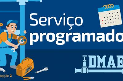 Dmae informa serviços programados da próxima semana