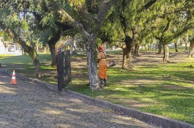 Prefeitura divulga trabalhos de manutenção e conservação de praças nesta segunda-feira