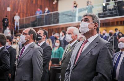 Prefeito acompanha posse da Mesa Diretora da Assembleia Legislativa