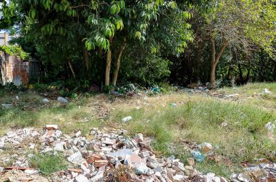 Secretaria vistoria descarte irregular de resíduos no bairro Jardim Botânico