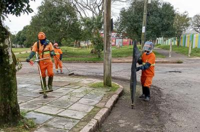 Prefeitura realiza serviços de capina e roçada nesta segunda-feira