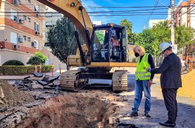 Dmae realiza nova etapa de reconstrução da rede pluvial na Freire Alemão