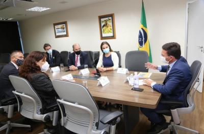 Audiência do secretário André Machado com ministro da Cidadania, João Roma