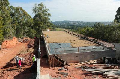 Obras do novo reservatório Cristiano Kraemer entram na fase final