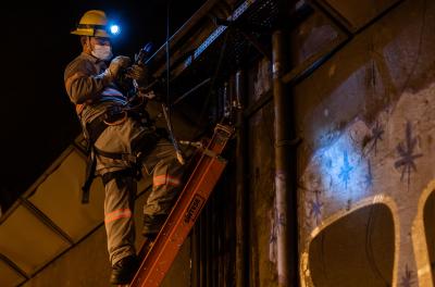 Equipes da IPSul finalizaram conserto da iluminação no Túnel