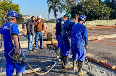 Iniciada a concretagem da estrutura do Viaduto dos Açorianos