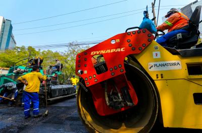 Iniciada a implantação da nova pavimentação do Viaduto dos Açorianos