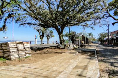 Avançam as obras na orla de Ipanema