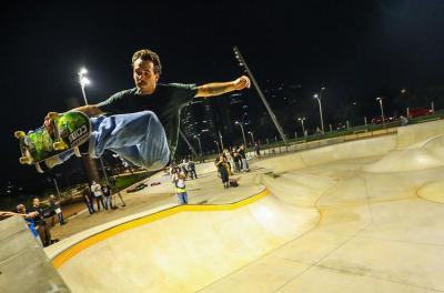 Pista de skate do trecho 3 da Orla foi aprovada pelos principais skatistas gaúchos