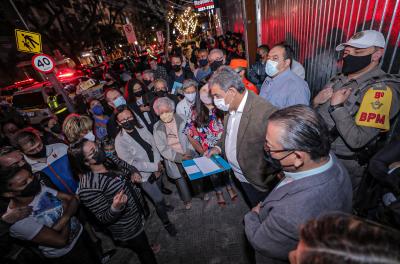 Melo acompanha ação integrada de segurança na Cidade Baixa