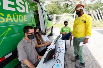 Nova ação leva serviços de saúde a trabalhadores da construção civil