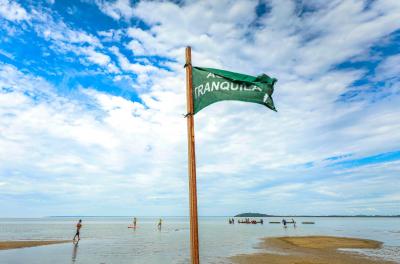 Praias da zona Sul possuem quatro pontos próprios para banho