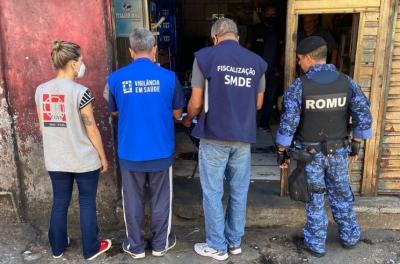Operação Integrada fiscaliza estabelecimentos entre Voluntários da Pátria e Garibaldi