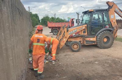 Ação de limpeza recolhe cerca de 20 toneladas de resíduos no bairro Humaitá