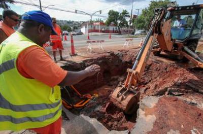 Interligação de redes de água poderá desabastecer parte dos bairros Anchieta e São Pedro