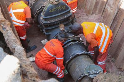 prossegue as obras da av. Tronco