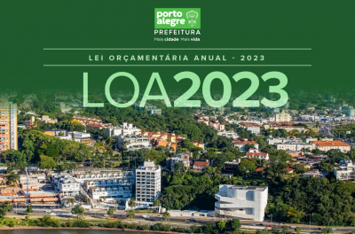 capa da lei orçamentária anual 2023 de porto alegre