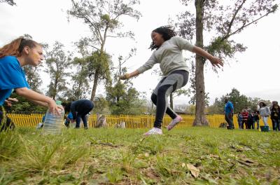 Lar Esperança, no bairro Mário Quintana, recebeu atividade organizada pela equipe de Educação Ambiental do Dmae