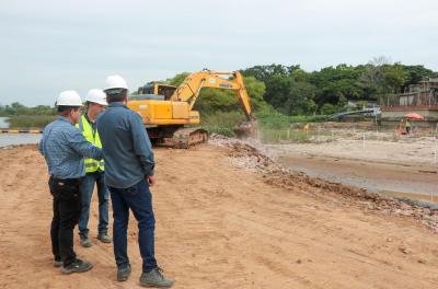 Vistoria ocorreu na manhã desta segunda-feira, 21, em Belém Novo, no início da primeira etapa efetiva da obra