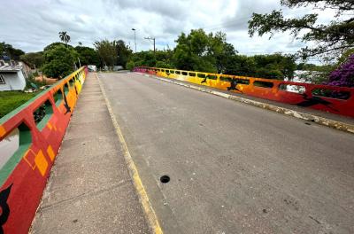 Ponte da Ilha da Pintada recebe arte em grafite 