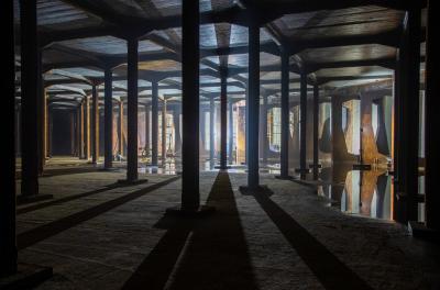 O interior do reservatório Mostardeiro é uma das fotos da mostra H2Olhos Relatorio 2022